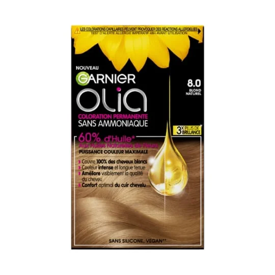 Coloration Cheveux Permanente Sans Amoniaque 8.0 Blond Naturel