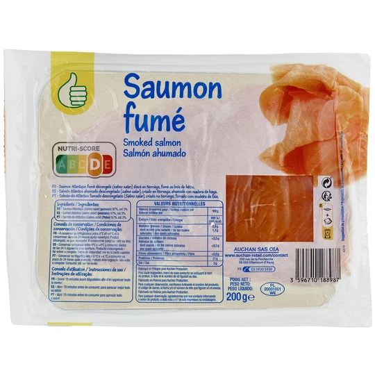 Saumon fumé de l'Atlantique