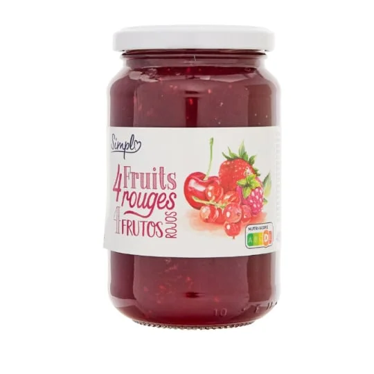 Confiture 4 fruits rouges