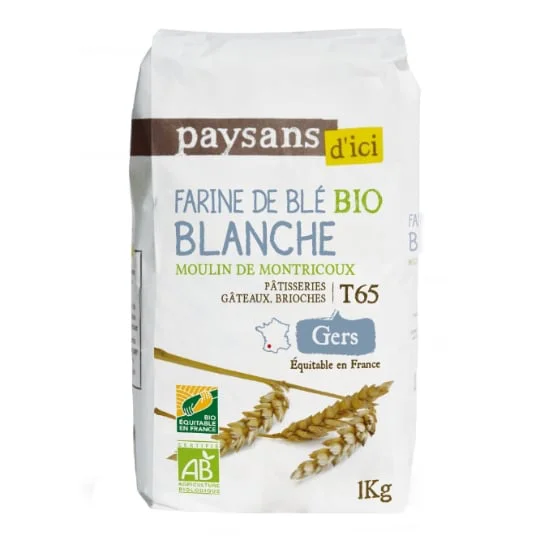 Farine de blé blanche T65 Gers Bio