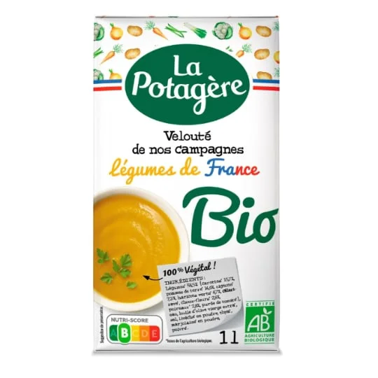Soupe bio légumes de nos campagnes