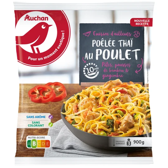 Poêlée thaï au poulet