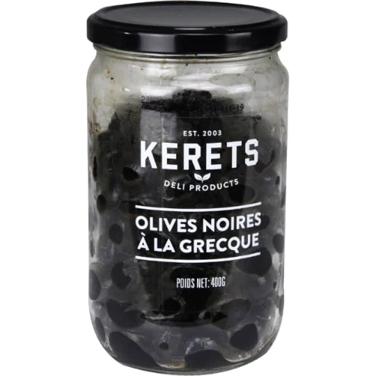 Olives noires à la grecque