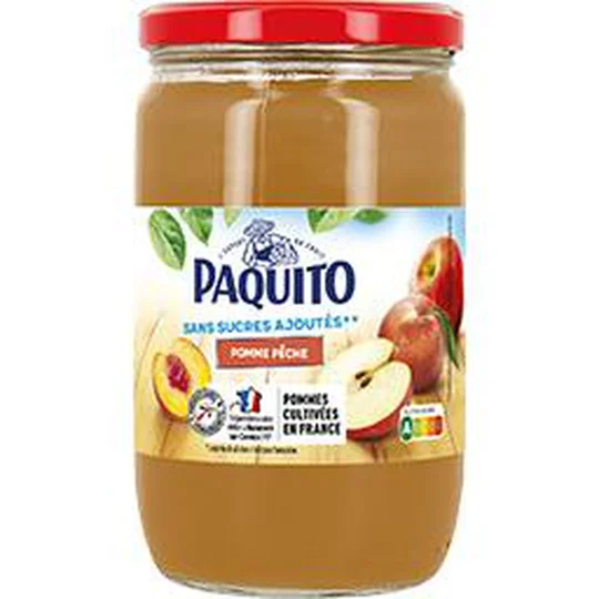 Purée de pomme pêche sans sucres ajoutés