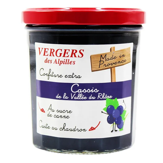 Confiture Extra Cassis de la vallée du Rhône