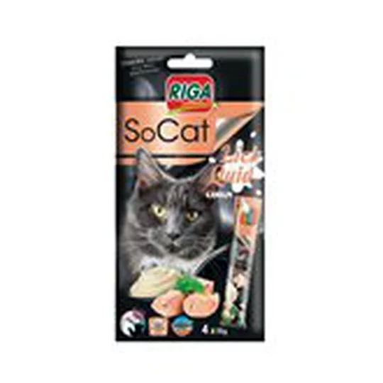 Friandise pour chat liquide snack au thon x4