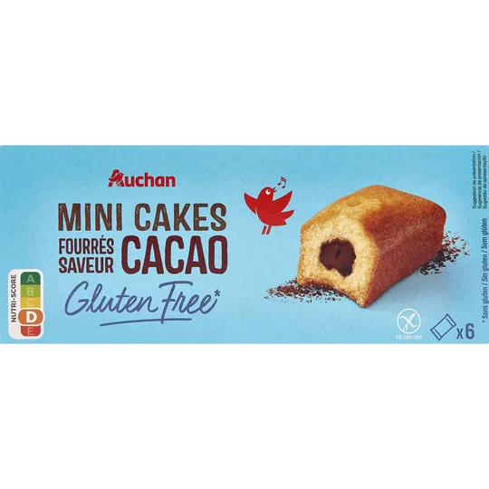 Mini cakes fourrés goût chocolat sans gluten