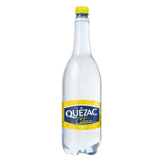 Eau minérale naturelle gazeuse citron