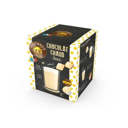 Capsules de chocolat chaud blanc