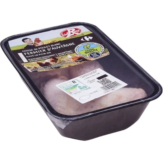 Cuisse de poulet fermier blanc