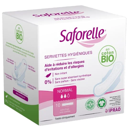 Serviette hygiénique coton