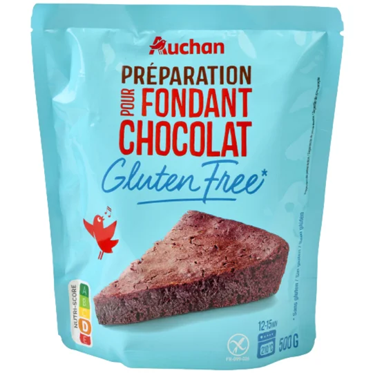 Préparation pour fondant au chocolat sans gluten