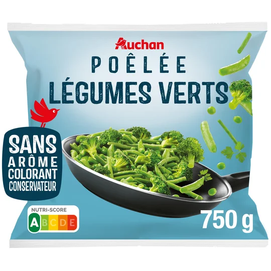 Poêlée de légumes verts