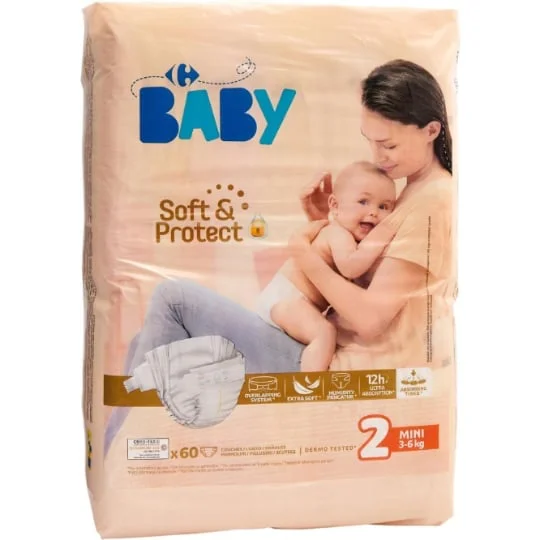 Couches taille 2 : 3-6 kg