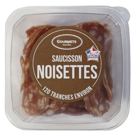 Saucisson sec noisettes