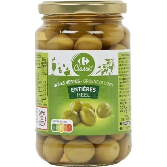 Olives vertes entières