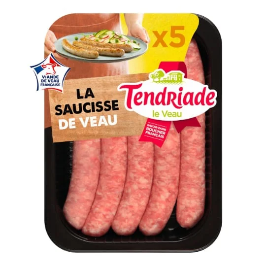 Saucisses de veau nature