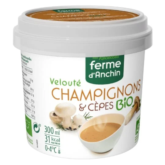 Soupe Bio champignons et cèpes