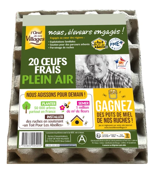 Oeufs frais plein air x20