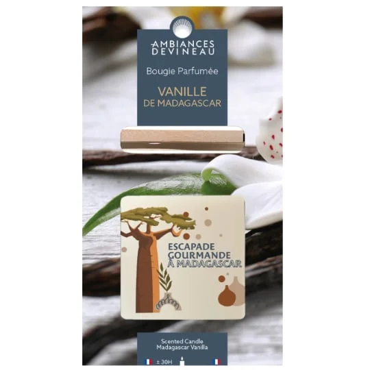 Bougie en verre oval - Vanille de Madagascar