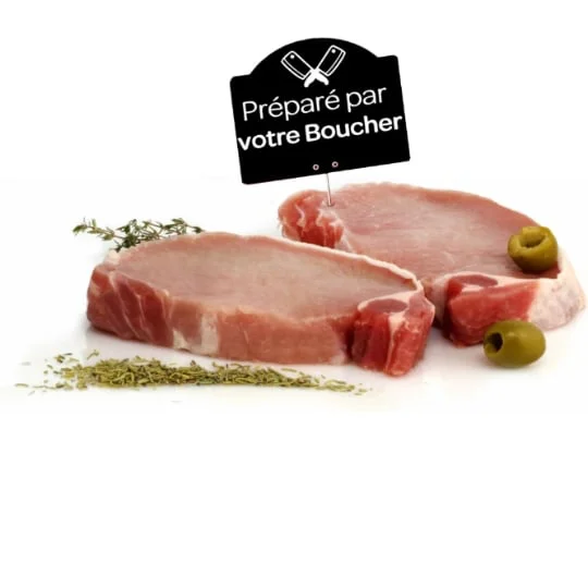 Viande de Porc: Côtes sans os à griller Label Rouge