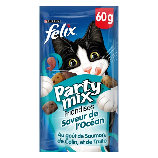 Friandises chats Félix Saveur océane Party mix