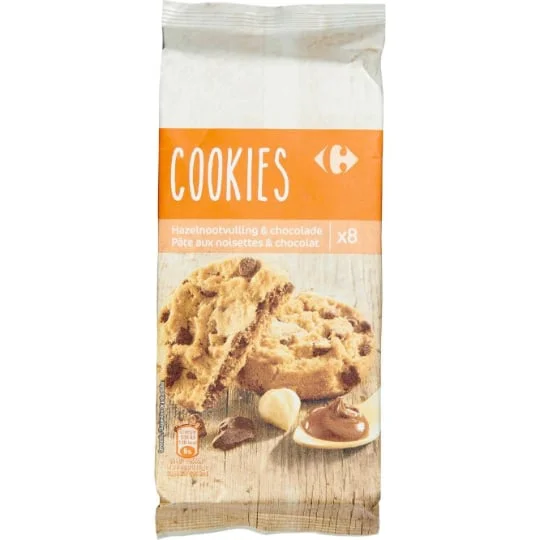 Cookies pâte aux noisettes & chocolat