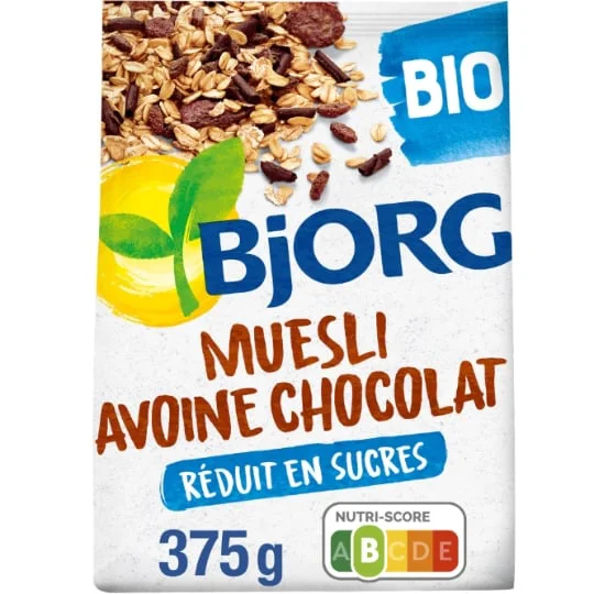 Céréales bio muesli avoine chocolat