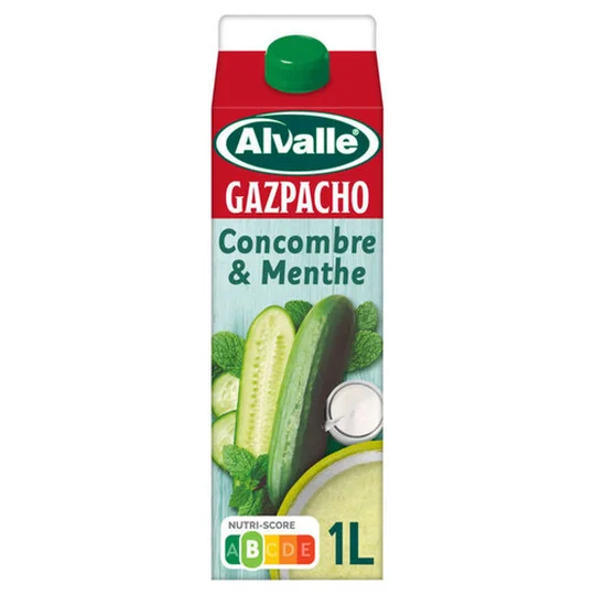 Gazpacho - soupe froide de concombre et menthe