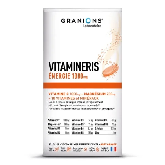 Complément Alimentaire Energie Goût Orange Vitamineris