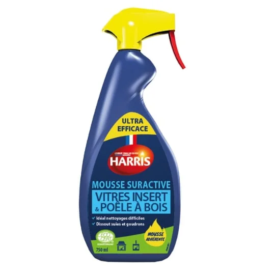 Mousse suractive vitres insert et poêle à bois