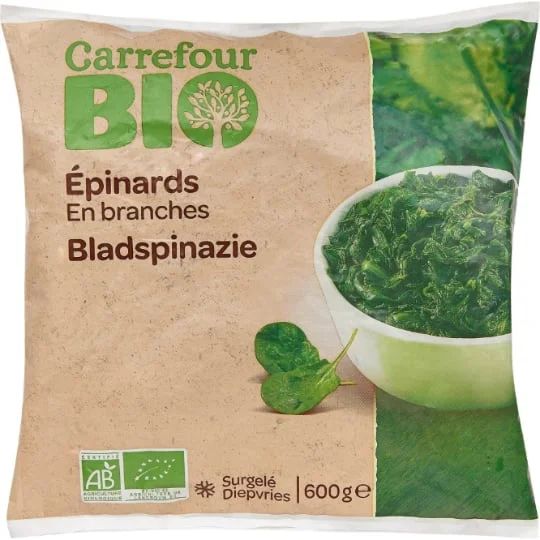 Epinards bio en branches