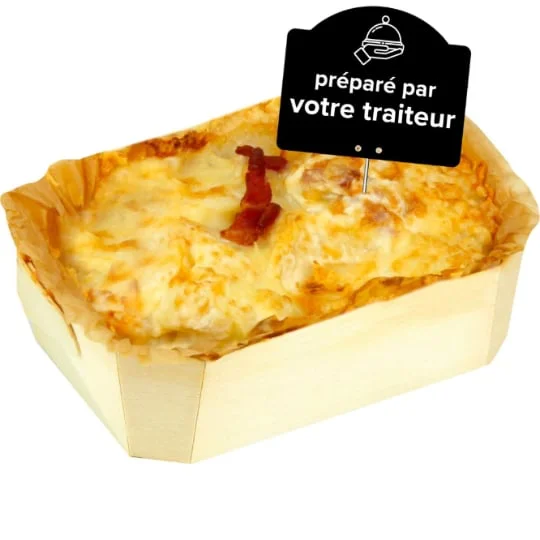 Plat cuisiné gratin raclette Savoyard