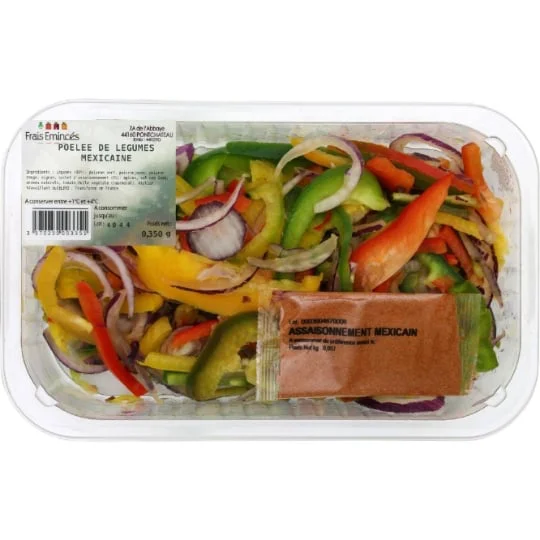 Légumes cuisinés poêlée Mexicaine