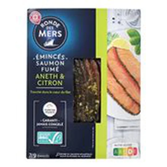 Émincés de saumon fumé ASC Ronde de mers