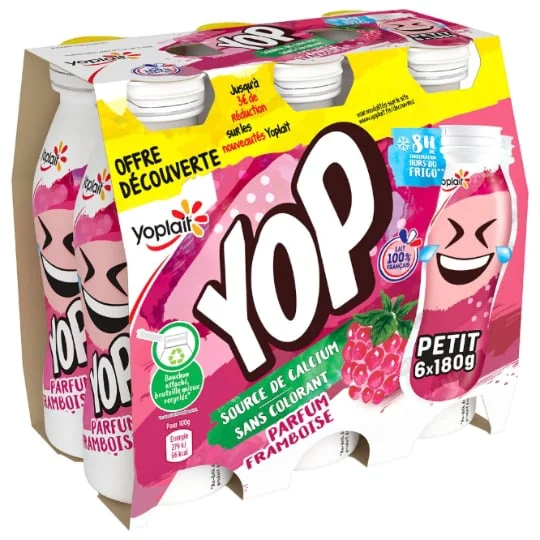 Yaourt à boire framboise