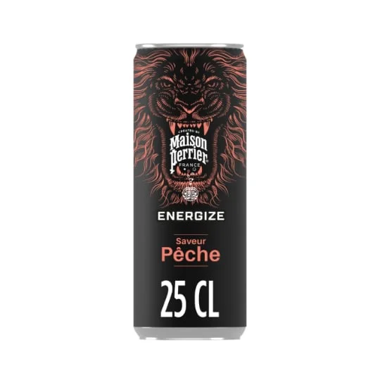 Boisson énergisante saveur Pêche