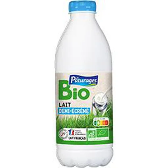 Lait demi-écrémé BIO