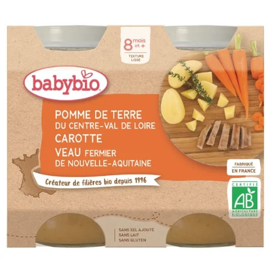 Petits pots Bio Légumes veau - 8 mois
