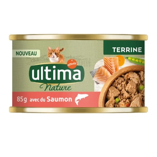 Aliment pour chat au saumon