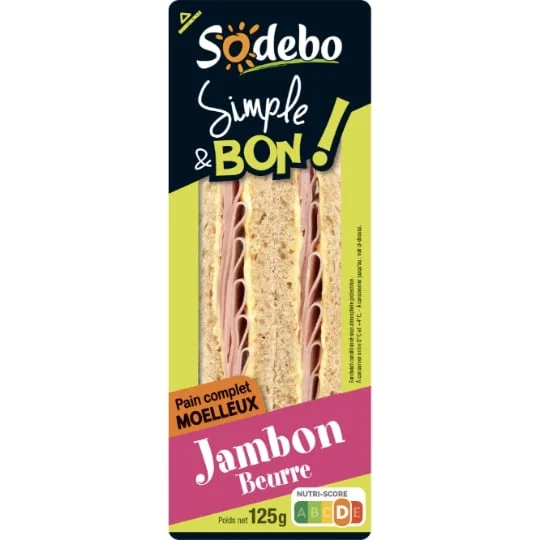 Sandwich jambon beurre