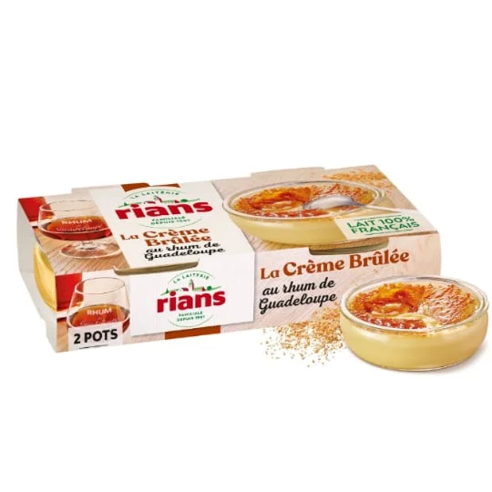 Crème Brûlée au Rhum De Guadeloupe