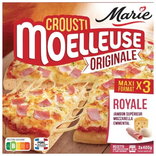 Pizza jambon/fromages Crousti Moelleuse