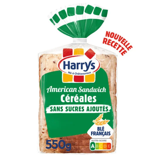 American sandwich céréales sans sucres ajoutés
