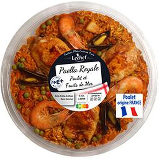 Paëlla Royale poulet et fruits de mer