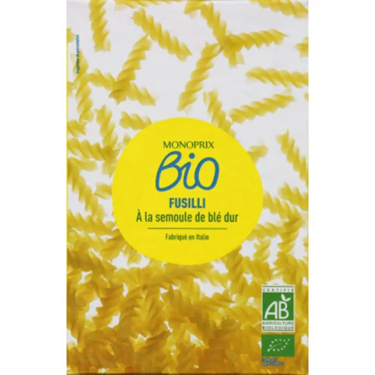 Fusilli à la semoule de blé dur