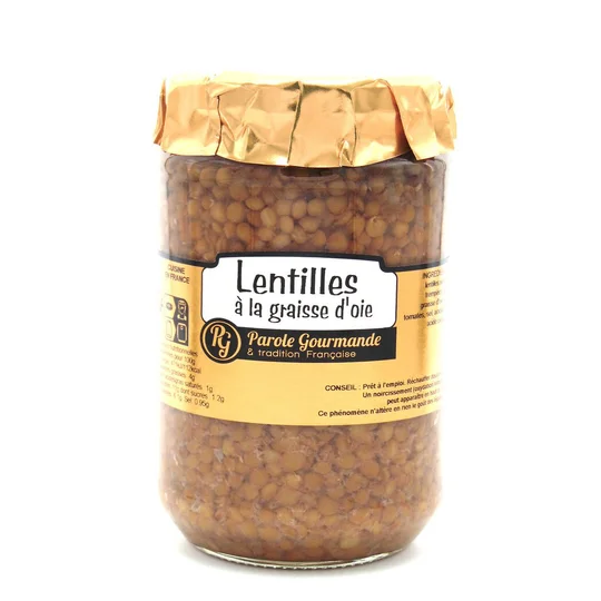 Lentilles à la graisse d'oie