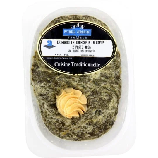 Epinards branche crème