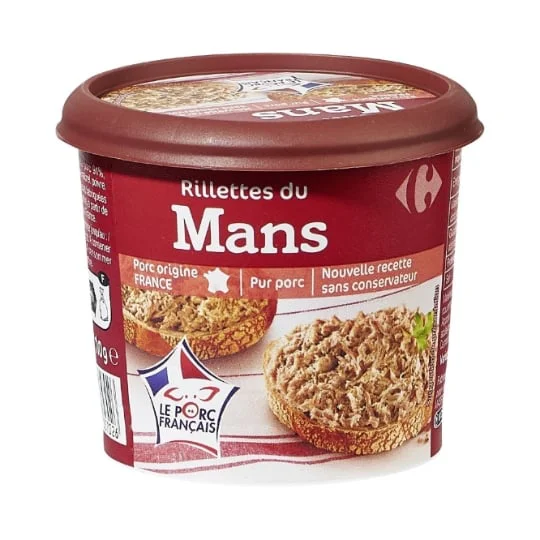 Rillettes du Mans pur porc