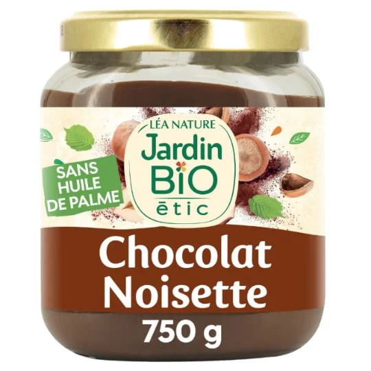 Pâte à tartiner chocolat noisette Bio